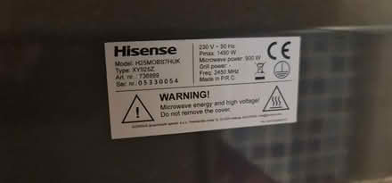Photo of free Hisense Microwave (Chelmsford CM1) #2