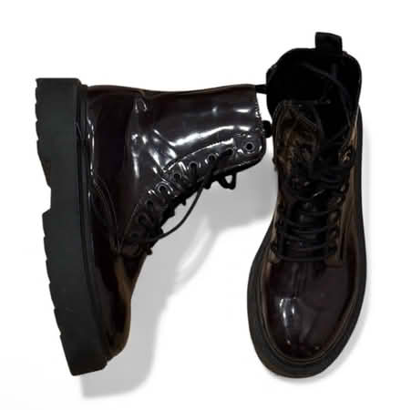 Photo of free Woman’s Brown Patent Doc Martens (Brooklyn Storage) #1