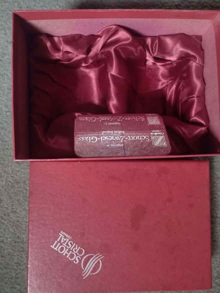 Photo of free Schott Cristal Germany whisky tumbler presentation box. (Barry CF63) #3