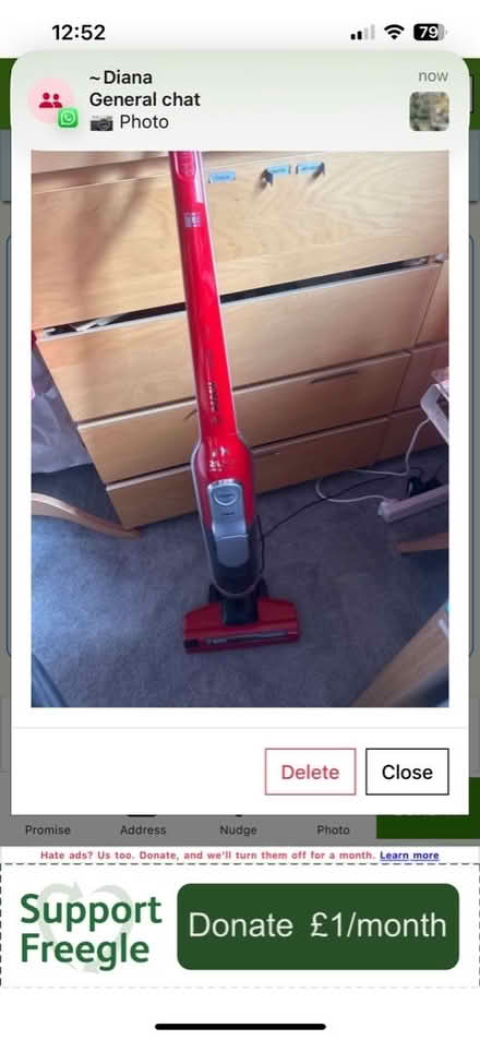 Photo of free Bosch cordless vacuum cleaner (Sowerby HX6) #1