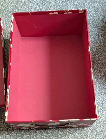 Photo of free Floral storage boxes x 3 (Carmarthen) #4