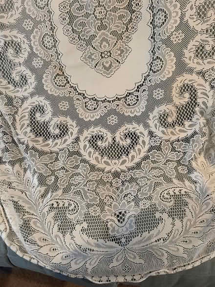 Photo of free Lacy table cloth (Hare Green, Great Bromley CO7) #1