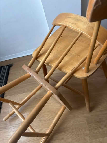 Photo of free 2 solid wood chairs (Chells SG2) #3