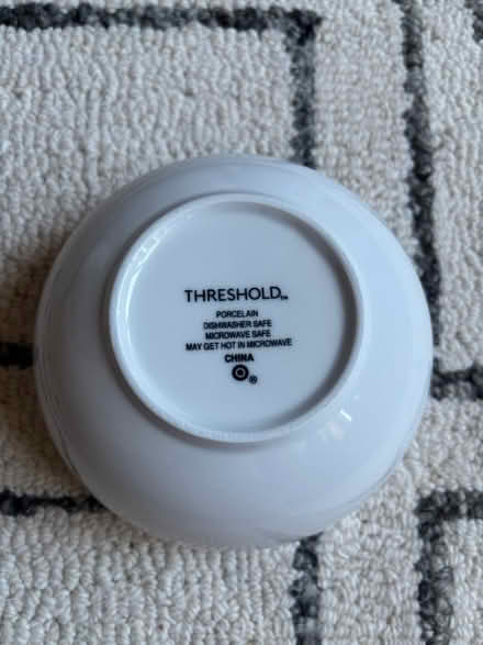 Photo of free 6 White Beaded Porcelain Bowls (Rego Park) #3