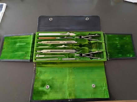 Photo of free Old Drafting Set in Case (Near Downtown Bellevue Park) #2