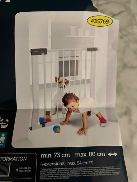 Photo of free Brand new stair gate never used (Blackrock) #1