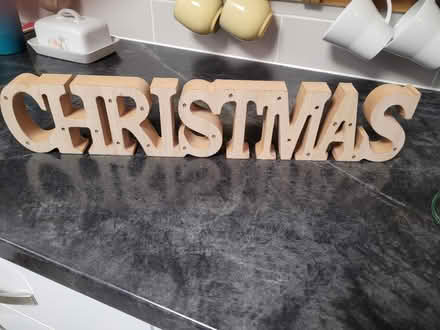 Photo of free Wooden Christmas sign (Fareham PO15) #1