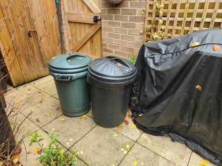 Photo of free 80ltr plastic bins with lids (Bransgore BH23) #1