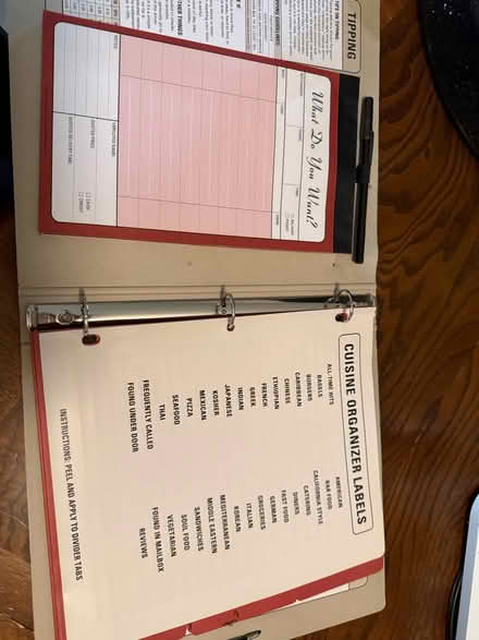 Photo of free Takeout Menu Organizer (West San Jose 95128) #2