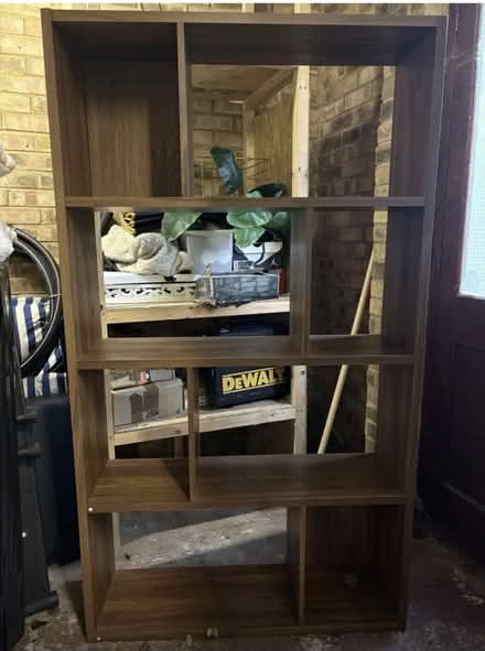 Photo of free Brown book shelf unit (Slough) #1