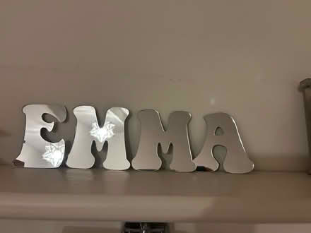 Photo of free Metal & Mirror ‘Emma’ letters (Marden, Devizes SN10) #1