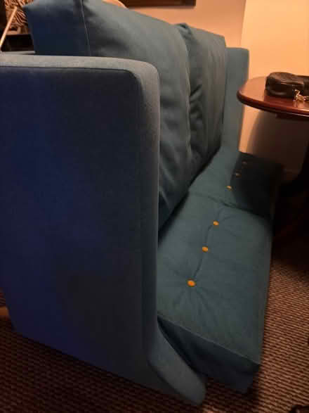 Photo of free Blue 3 seater sofa (Marsh LA1) #1