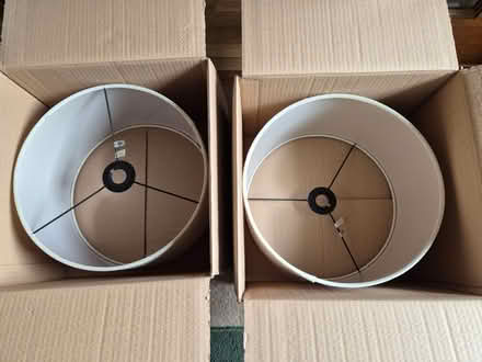 Photo of free 2 X Dunelm Cream Velvet Lampshades (Clerwood EH12) #3