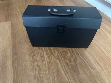 Photo of free A-Z expanding file organiser box with handle (Old Woking GU22) #1