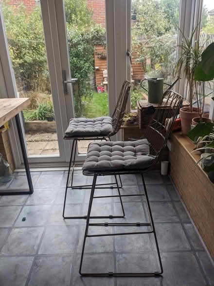 Photo of free 2x Bar Stools For High Table (Hackbridge) #2