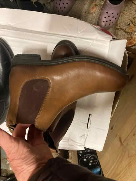 Photo of free Brown & black leather Chelsea boots (Halton LA2) #2