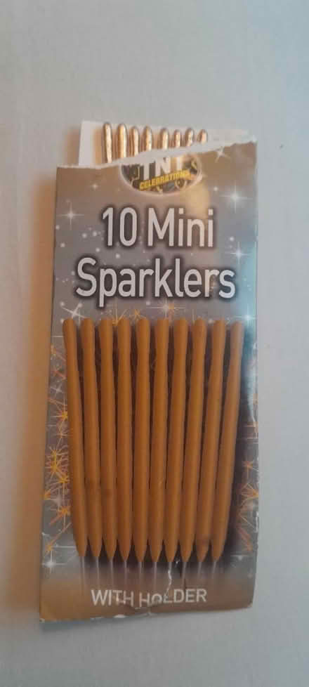 Photo of free 8 mini cake sparklers (Burgess hill) #1