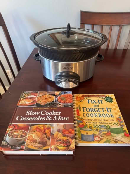 Photo of free Crock Pot and cookbooks (Hill East) #1
