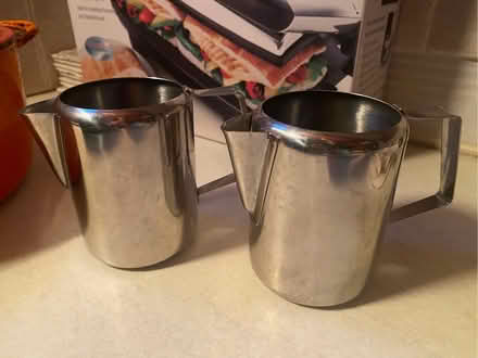 Photo of free Metal milk jugs x2 (Eastbourne BN21) #1