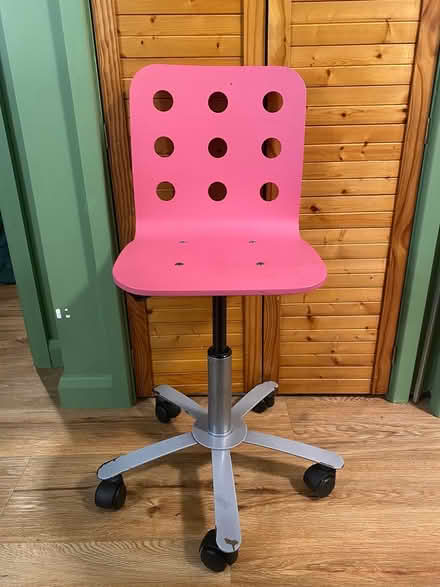 Photo of free Pink IKEA child’s desk chair (Whittlesey) #1