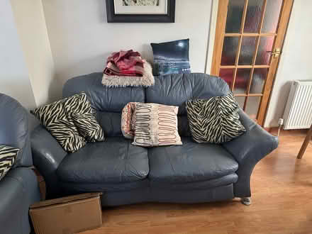 Photo of free Leather sofas and recliner chair (Bonnyrigg EH19) #1
