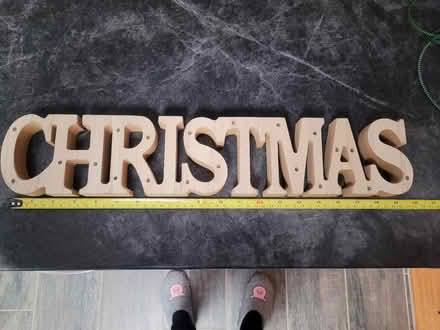 Photo of free Wooden Christmas sign (Fareham PO15) #2