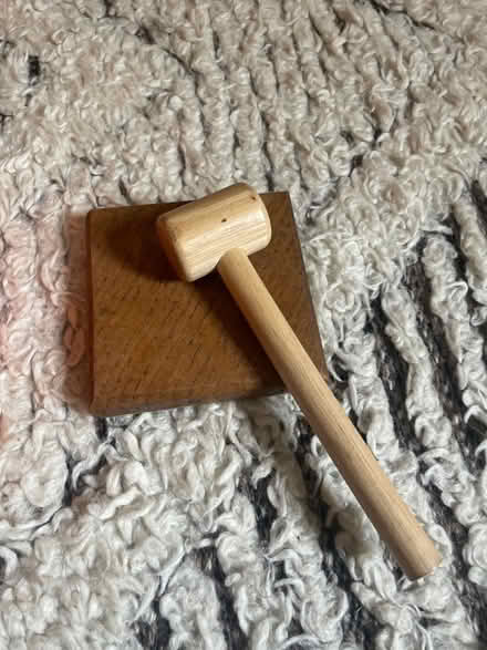 Photo of free Wooden hammer and gavel (Acton W3) #1