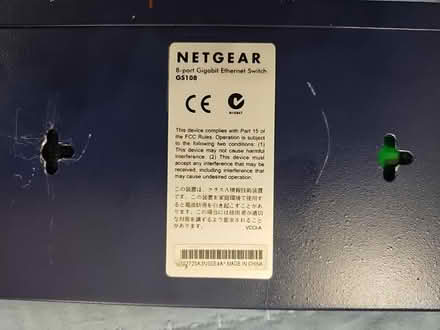 Photo of free NetGear GS108 8-port Gigabit Switch (Vacaville) #3