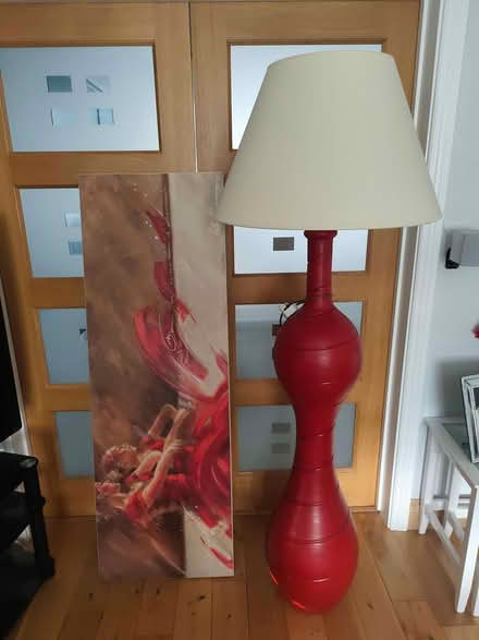 Photo of free Tall lamp and picture (Dublin 24) #1