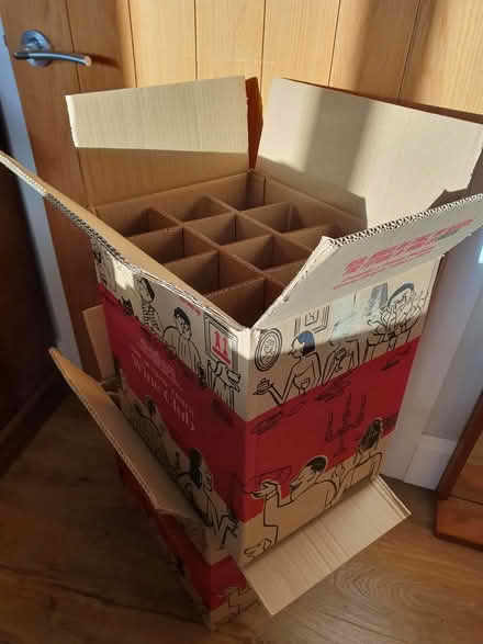 Photo of free 2 Sturdy boxes with removable bottle separators (Whalley BB7) #1