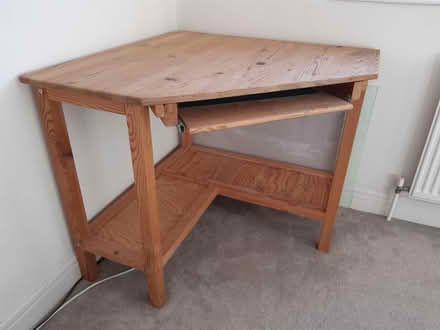 Photo of free Pine corner computer desk (DE21) #1