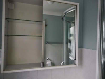 Photo of free Bathroom Cabinet with mirrored sliding doors. (Monkspath B90) #2