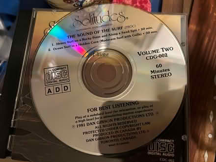 Photo of free Solitudes The Sound of the Surf CD (L5L 5P5) #1