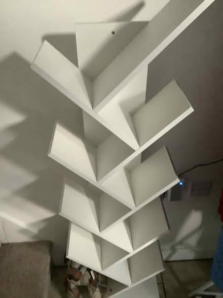 Photo of free White bookshelf (Great Blakenham Ipswich) #1