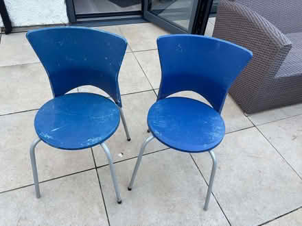 Photo of free Two stackable chairs (Woodside CR0) #2