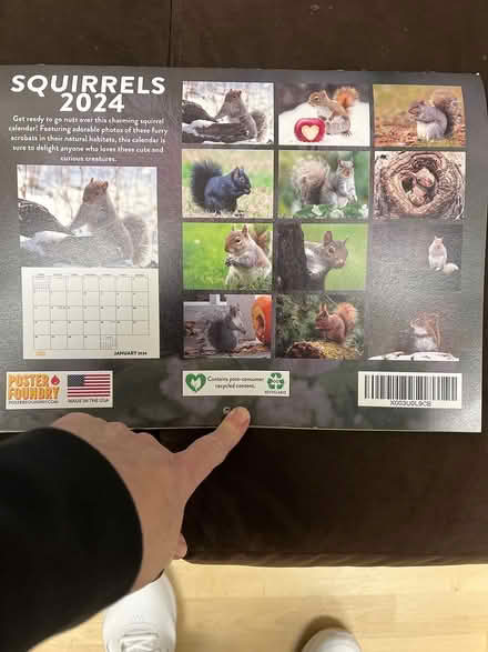 Photo of free 2023&2024 Squirrel Wall Calendars (Wallingford) #2