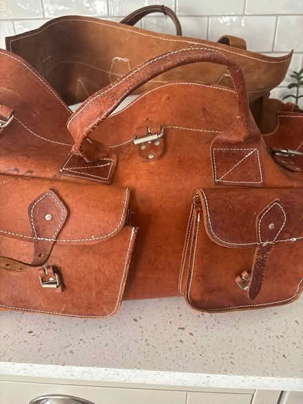 Photo of free Vintage Greek leather holdall (Boxmoor, Hemel Hempstead) #1