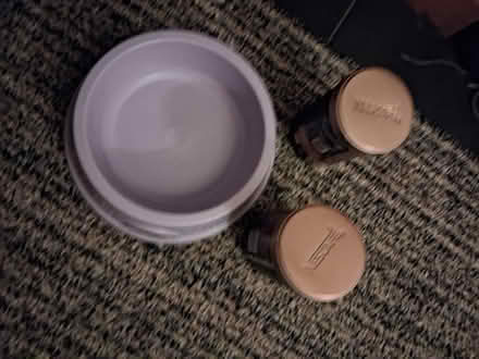 Photo of free Plastic pet bowl 2 tins empty (Green drive Lostock Hall) #1