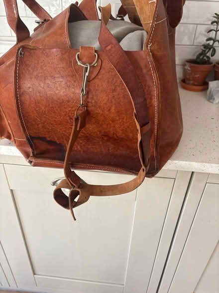 Photo of free Vintage Greek leather holdall (Boxmoor, Hemel Hempstead) #3