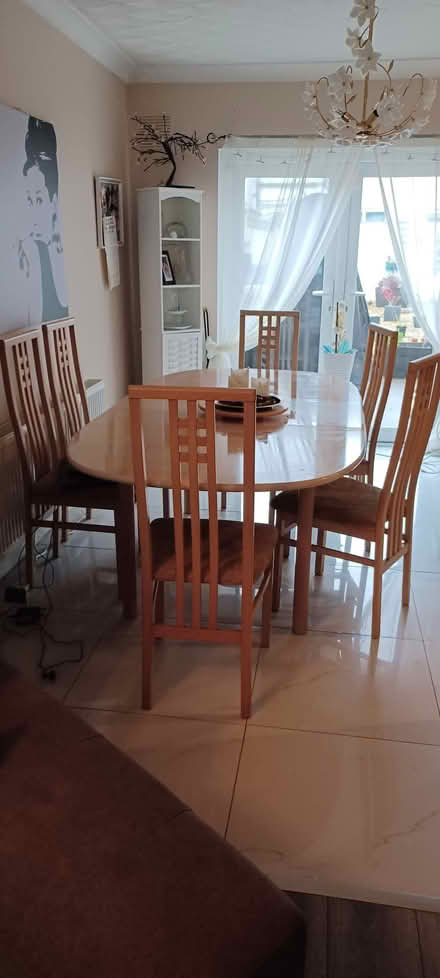 Photo of free Table & chairs (Swords) #2