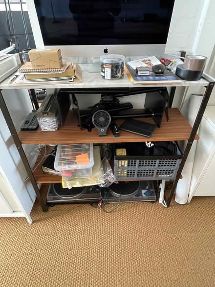 Photo of free Two marble and wood shelving units (Farringdon, EC1M) #2