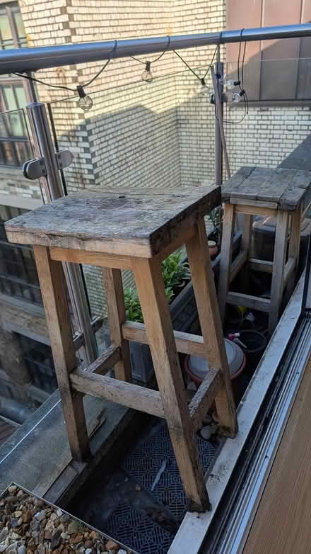 Photo of free Outdoor stools (X2) (Hatton Wall, EC1N) #2