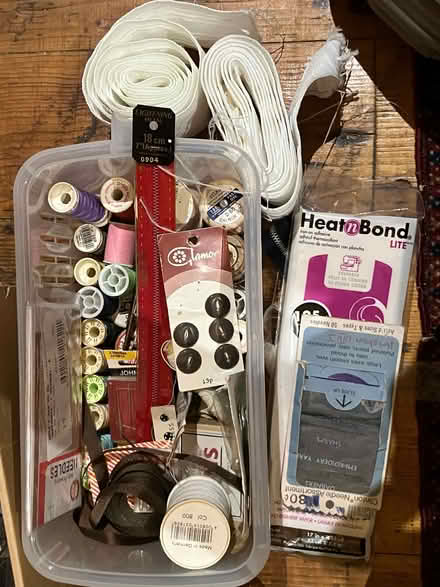 Photo of free Box of sewing materials (Headingley LS6) #1