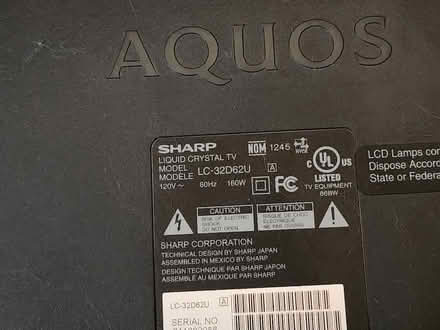 Photo of free Sharp TV 32" (near Raley's) #1