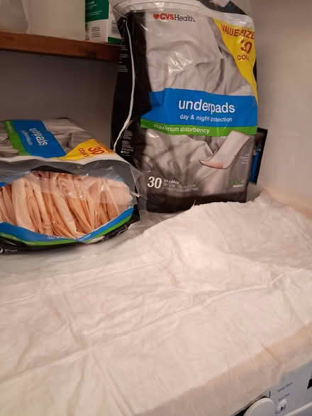 Photo of free Incontinence pads cut in half (Cambridgeport, near Dana Park) #1
