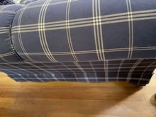 Photo of free Navy blue loveseat (Pottersville, NJ) #2