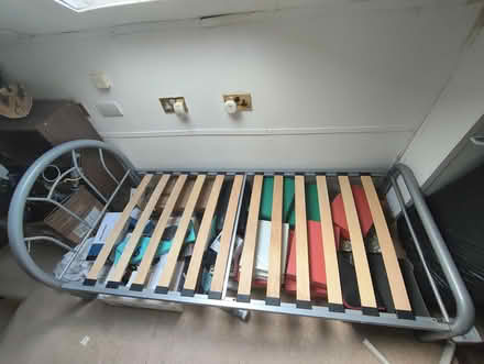 Photo of free Single bed frame - metal (Sparkbrook B11) #2