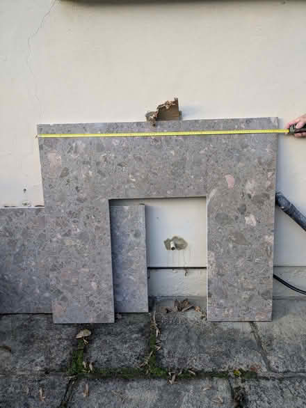 Photo of free Fireplace back panel and hearth base. (Hertford SG14) #2