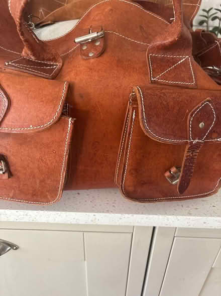 Photo of free Vintage Greek leather holdall (Boxmoor, Hemel Hempstead) #4