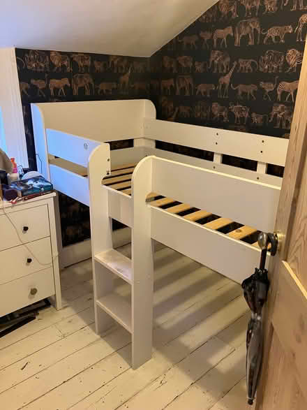 Photo of free GLTC Paddington Cabin Mid sleeper bed white wooden (Brixton Hill SW2) #2